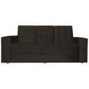 Ver imagem 2 de Sofá 3 Lugares 1,90m Vitoria Suede Marrom