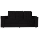 Ver imagem 2 de Sofá 3 Lugares 1,90m Vitoria Suede Preto