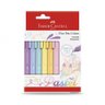 Caneta Hidrográfica Faber-Castell Fine Pen Triangular Tropical 0.4mm Candy Colors com 06 Unidades Fa - 1