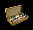 Ver imagem 2 de Kit 2 Cachaças Harmonie Shnaps 700ml e 2 Copos em Estojo de Madeira