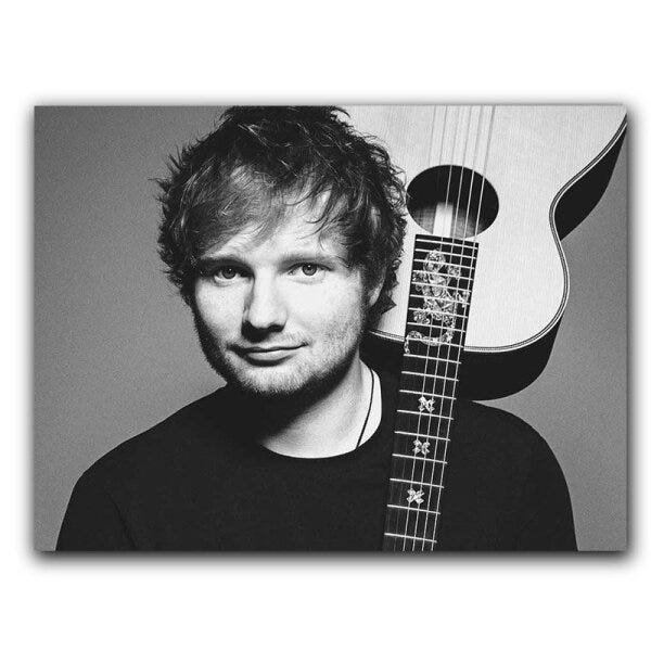 Placa Mdf 20 Cm X 30 Cm - Ed Sheeran (Bd01) - 1