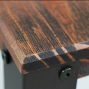 Ver imagem 2 de Banqueta Alta Zeus Industrial Cor Marrom Rústico Pés Grafite