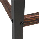 Ver imagem 4 de Banqueta Alta Zeus Industrial Cor Marrom Rústico Pés Grafite