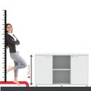 Ver imagem 6 de Armário para Escritório 2 Portas com Chave 121,5cm PE40 Cinza
