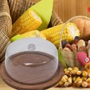 Ver imagem 5 de Boleira Grande de Madeira Rústica com Tampa em Acrílico