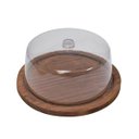 Ver imagem 1 de Boleira Grande de Madeira Rústica com Tampa em Acrílico