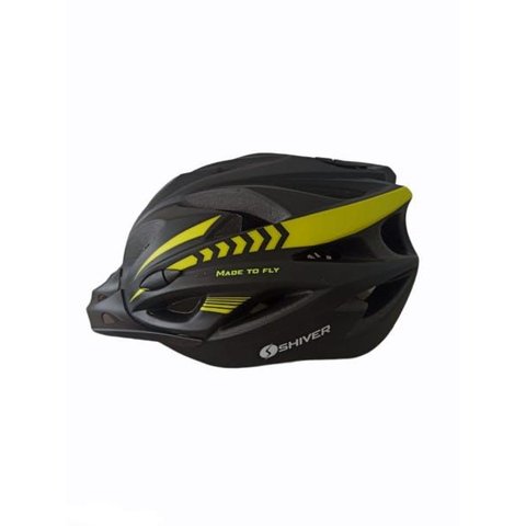 Capacete Mtb Bike Shiver Preto/amarelo Neon