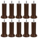 Ver imagem 1 de 10 Pés Cama Box e Cabeceira Universal Castor Gazin Ortobom Pe de 13cm Tabaco