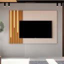 Ver imagem 2 de Painel Suspenso Boto 1.8 com Led Sala para Tv's até 70" Pol Off White/nature
