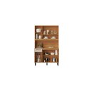 Ver imagem 2 de Cozinha Compacta 6 Portas 1 Gavetas 2 Nichos Nápoles - Itatiaia Cinamomo/off White