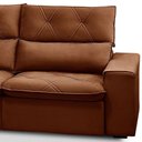 Ver imagem 7 de Sofá 3 Lugares Retrátil Reclinável Chaise Esquerdo 258cm Bergen F04 Veludo Terracota - Lyam Decor