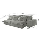 Ver imagem 3 de Sofá Luz Linho 02 Módulos de 120m B25cm Meu Sofá Online