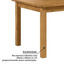 Ver imagem 6 de Conjunto com Mesa de Jantar 120cm Retangular e 4 Cadeiras 100% Madeira Maciça Napoli Espresso Móveis Marrom/Nogueira