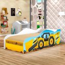 Ver imagem 3 de Cama Carro Solteiro Trator Amarelo Quarto Menino