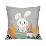 Kit com 4 Capas para Almofadas Decorativas Coelhos da Páscoa Cute - 3