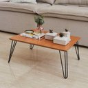 Ver imagem 1 de Mesa de Centro Retangular Industrial Pé de Ferro