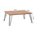 Ver imagem 3 de Mesa de Centro Retangular Industrial Pé de Ferro