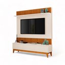 Ver imagem 2 de Painel para TV Antalya até 75 Polegadas em MDF Freijó e Off White Luapa Móveis