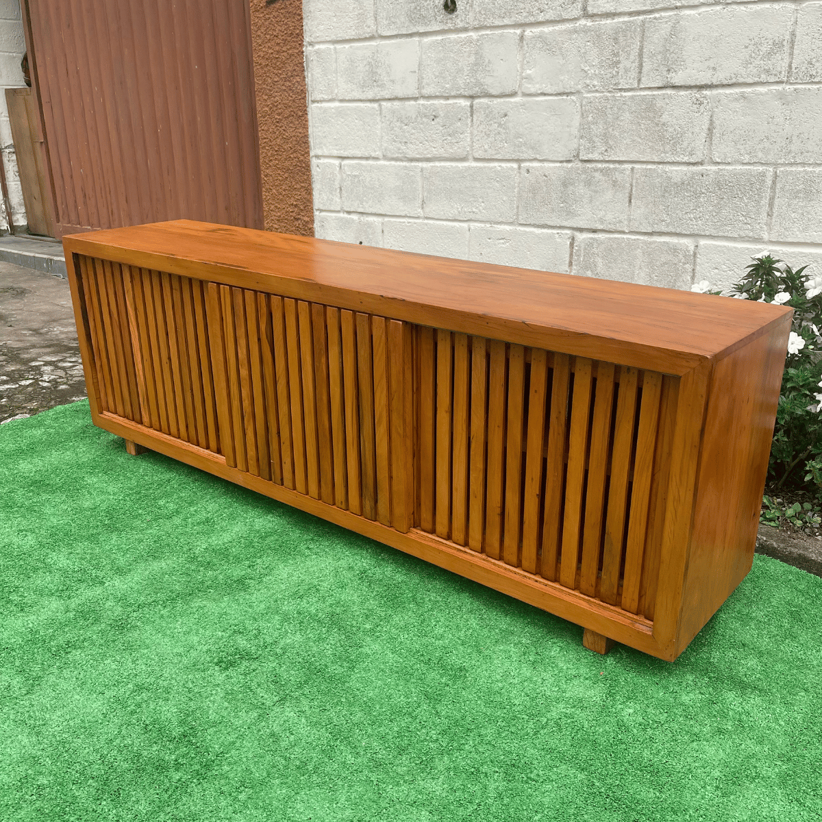 Ver imagem 3 de Rack Ripado Madeira de Demolição 180 X 60 Maciço Sudeste Rústico