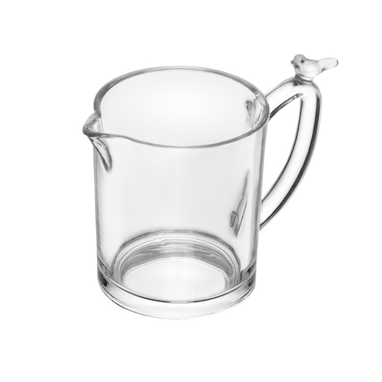Leiteira de Cristal Bird Transparente 250ml Wolff Leiteira de Cristal Bird Transparente 250ml Wolff