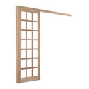 Ver imagem 4 de Porta de Correr Quadriculada C/ Kit Madeira