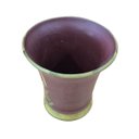 Ver imagem 5 de Cachepot Vaso Cerâmica Pintura Imperial Marrom Acabamento Laca Chinesa 21cm Columbus Gold