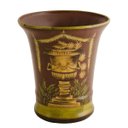 Ver imagem 1 de Cachepot pequeno em cerâmica, com pintura estilo imperial e acabamento brilhante em laca chinesa