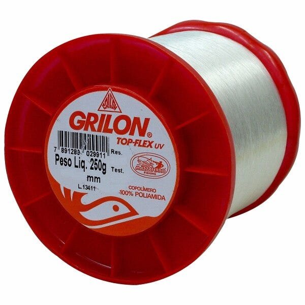 Linha pesca grilon 250 gramas 0,25 mm 8,2 libras 3846 metros - 3