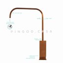 Ver imagem 4 de Torneira para cozinha Misturador Monocomando em Aço Inox Escovado São lorenço Pingoo.casa -