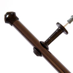Kit Varão para Cortina 2,50 Metros 19mm Tabaco - 1