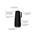 Ver imagem 5 de Bule Garrafa Térmica Exata 1l Café e Cha Etc Tramontina