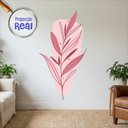 Ver imagem 1 de Adesivo Floral Boho Rosa Estilo Nórdico 79x150 Minimalista Mod.03