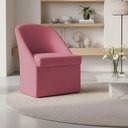 Ver imagem 2 de Kit 6 Poltronas Decorativa Malli Veludo - Pallazio Cor:Rosa