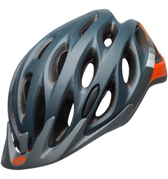 Capacete Ciclismo Bell Traverse Cinza/Laranja Tamanho U - 1
