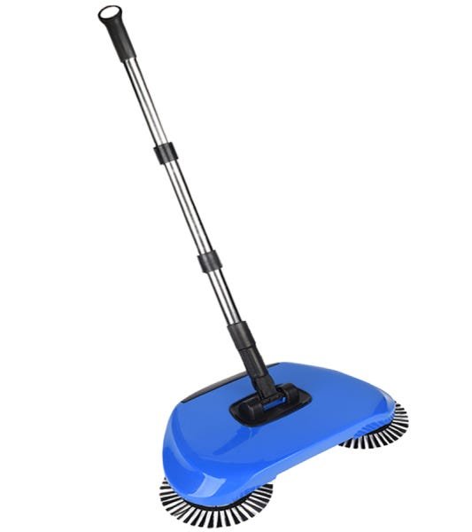 Vassoura Mágica Sweeper Feiticeira Perfect Dobrável 3 Em 1:Azul