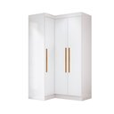 Ver imagem 2 de Guarda-roupa Solteiro Modulado Odisseia Plus 3 Portas Branco - Maxel