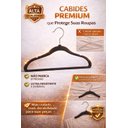 Ver imagem 7 de Kit 200 Cabides Premium Veludo Rrister Adulto Slim Antideslizante para Closet Organizado