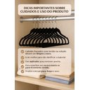 Ver imagem 3 de Kit 200 Cabides Premium Veludo Rrister Adulto Slim Antideslizante para Closet Organizado
