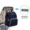 Bolsa/Mochila Maternidade Land Azul Original Com USB e Impermeável - Azul - 5