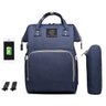 Bolsa/Mochila Maternidade Land Azul Original Com USB e Impermeável - Azul - 1