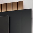 Ver imagem 5 de Painel para Tv 70 Pol Ripado com Bancada Suspensa Luzzi B01 Preto Castanho - Lyam Decor