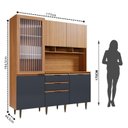 Ver imagem 3 de Armário de Cozinha 5 Portas 3 Gavetas Superiore