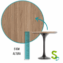 Ver imagem 4 de Mesa Saarinen Lateral - Louro Freijó - 40