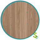 Ver imagem 2 de Mesa Saarinen Lateral - Louro Freijó - 40