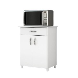 Balcão Dallas MOOB 2 Portas 1 Gaveta 60 cm Branco