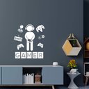 Ver imagem 3 de Adesivo Decorativo de Parede Gamer Quarto Adolescente Vídeo Game Controles Jogos Kanto Store Adesivo