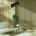 Ver imagem 3 de Luminária Pendente Via Láctea Modelo Ripado -:preta