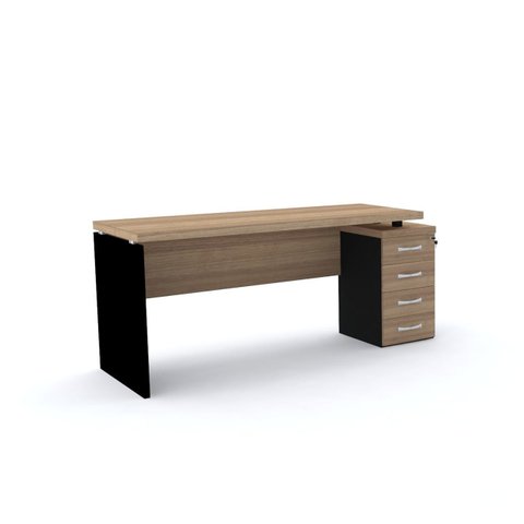 MESA P/ ESCRITÓRIO 4 GAVETAS PANDIN PE40 - NATURALLE M1640PG04GPE40