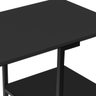 Mesa com Estante de Ferro Aço Nic 900 Base Preto Tampo Preto - 7