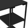 Mesa com Estante de Ferro Aço Nic 900 Base Preto Tampo Preto - 4